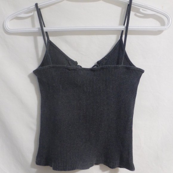 RUMI NEELY, sexy ribbed lacing looped vest cami, size medium, GUC - Picture 2 of 10